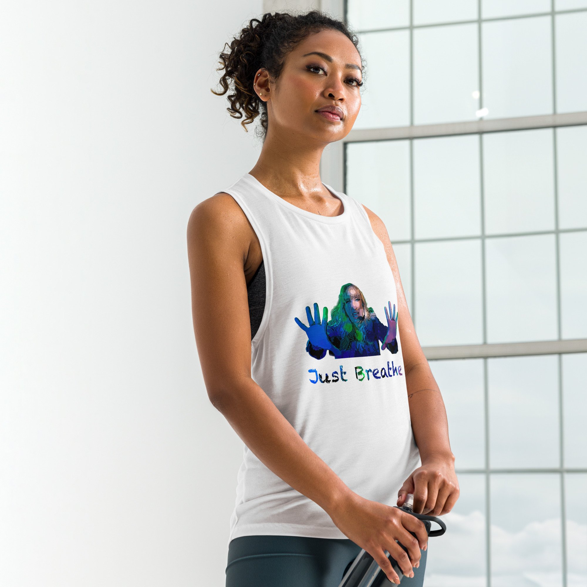 Persephone's Dream "Just Breathe" Ladies’ Muscle Tank - Image 2